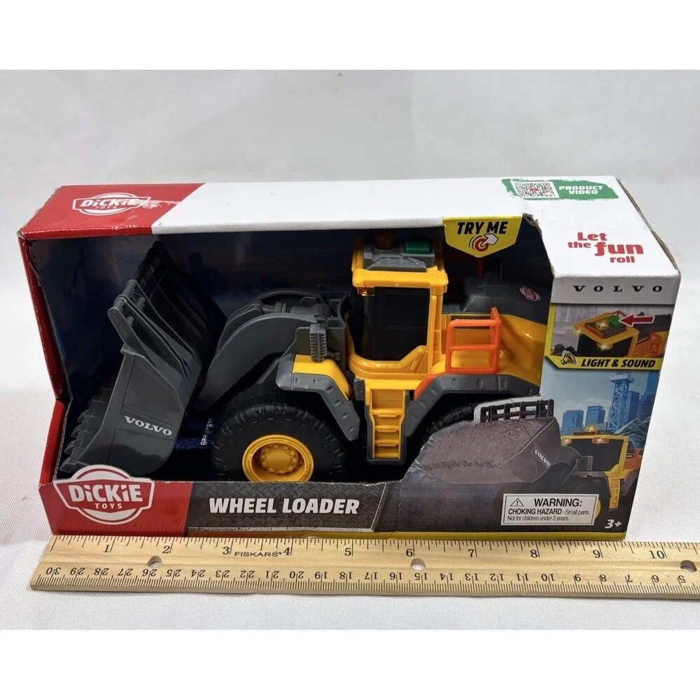 Dickie Toys Volvo Wheel Loader Light & Sound Construction Truck New